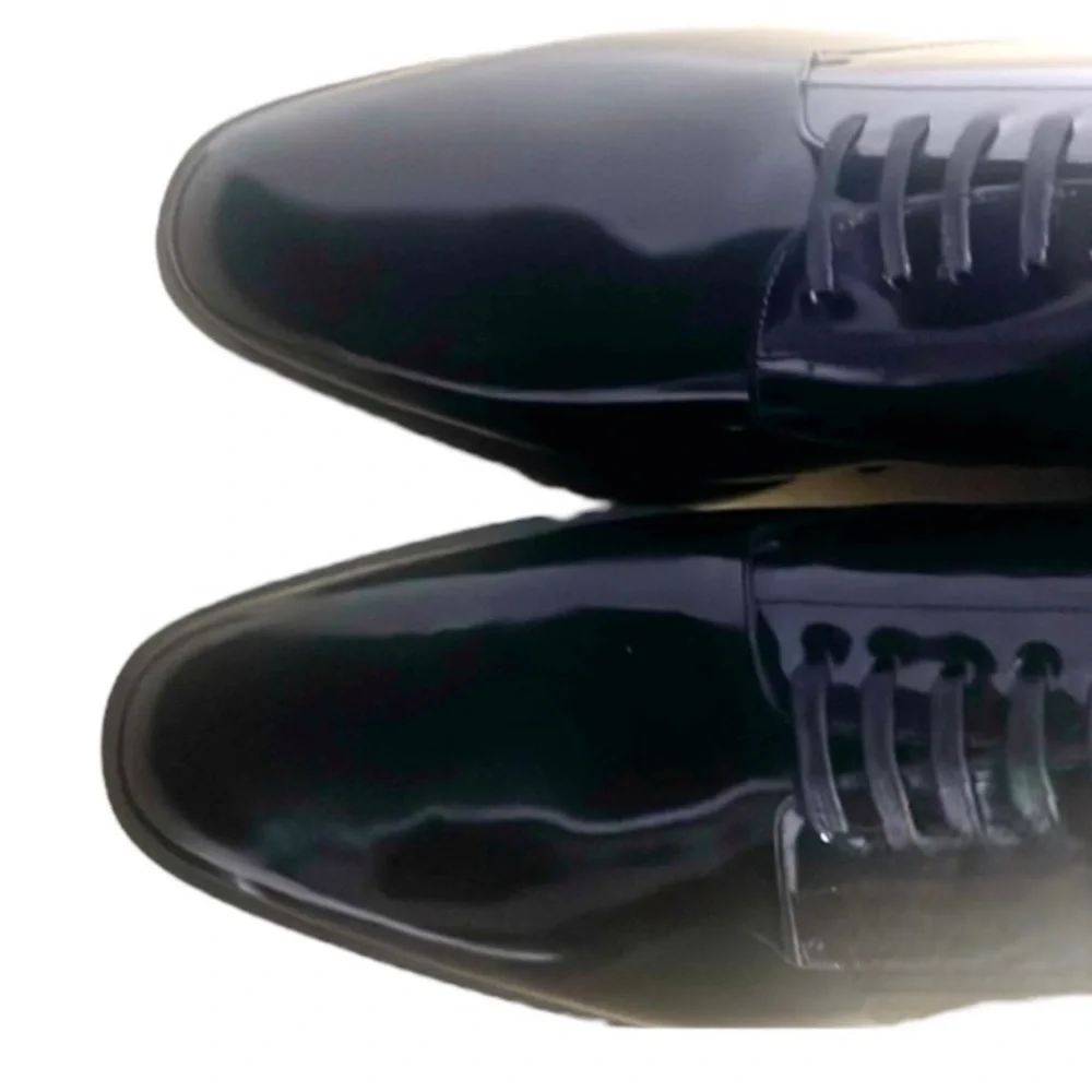New authentic Saint Laurent luxury designer patent leather dress shoes 11.5 - Picture 17 of 17